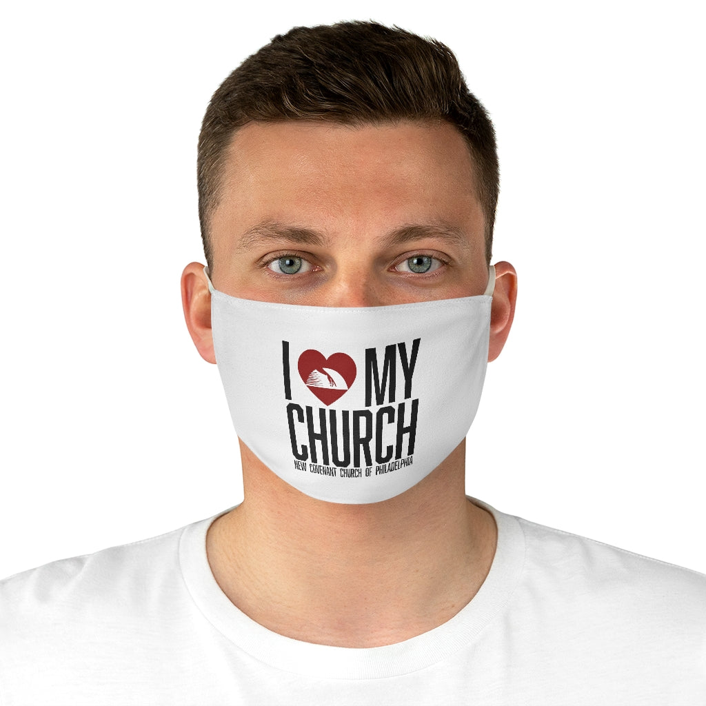 I Love My Church Fabric Face Mask
