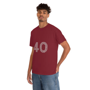 40 Tee - Unisex Heavy Cotton Tee