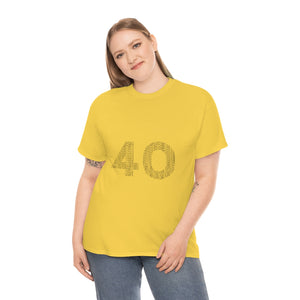 40 Tee - Unisex Heavy Cotton Tee