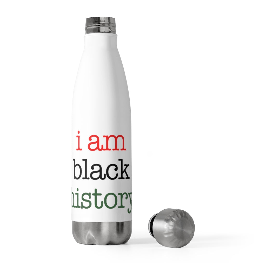 "i am black history" 20oz Insulated Bottle