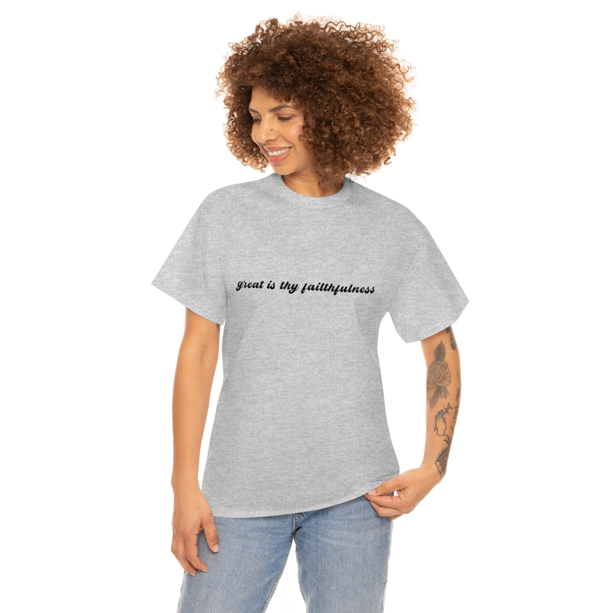 "Great is Thy Faithfulness" Tee - Unisex Heavy Cotton Tee
