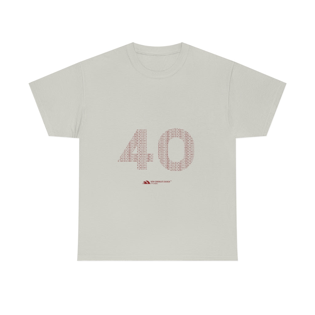 40 Tee - Unisex Heavy Cotton Tee