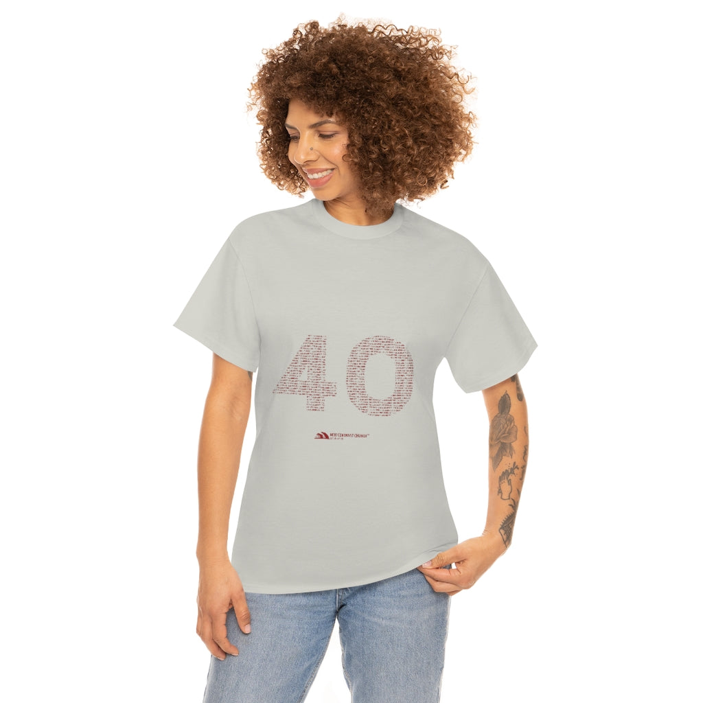 40 Tee - Unisex Heavy Cotton Tee