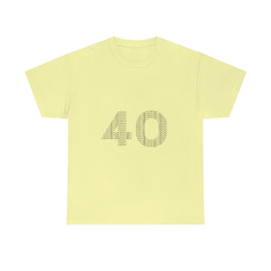 40 Tee - Unisex Heavy Cotton Tee