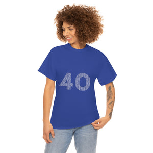 40 Tee - Unisex Heavy Cotton Tee