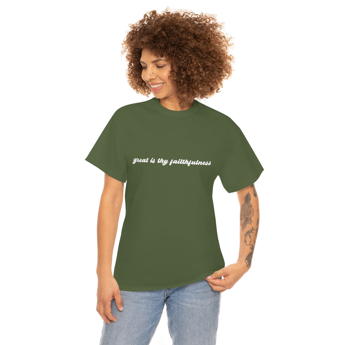"Great is Thy Faithfulness" Tee - Unisex Heavy Cotton Tee