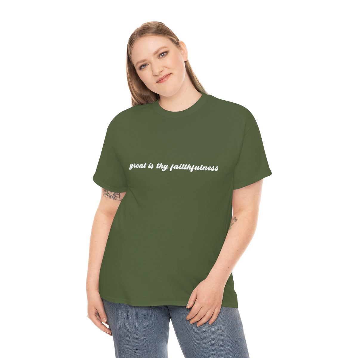 "Great is Thy Faithfulness" Tee - Unisex Heavy Cotton Tee
