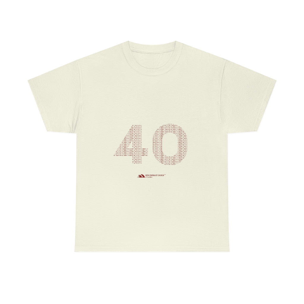 40 Tee - Unisex Heavy Cotton Tee