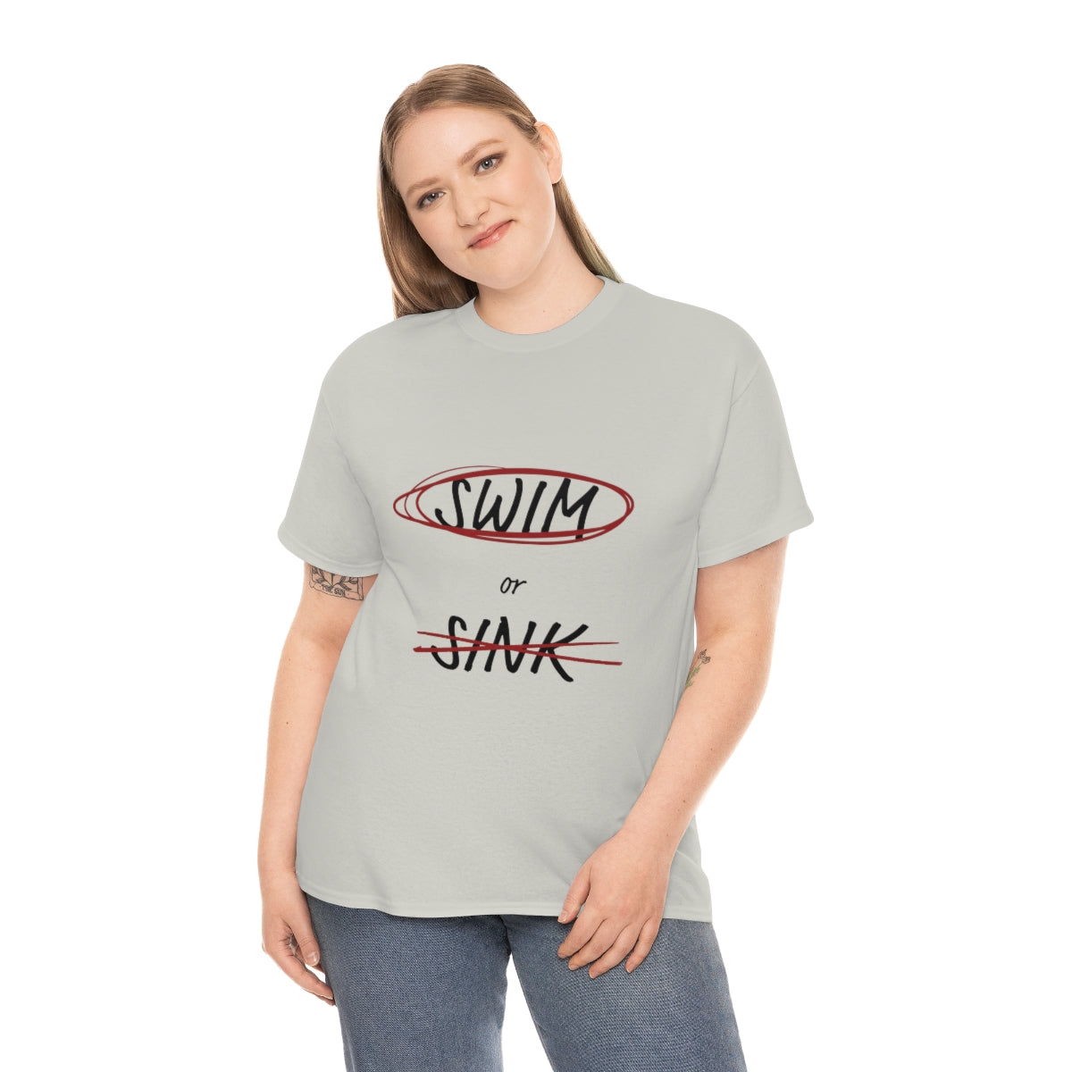 Swim or Sink Tee - Unisex Heavy Cotton Tee