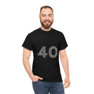 40 Tee - Unisex Heavy Cotton Tee