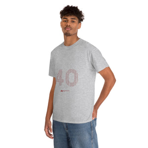 40 Tee - Unisex Heavy Cotton Tee