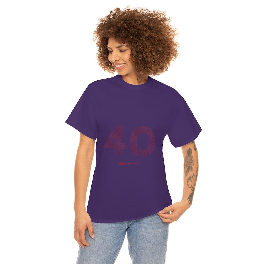 40 Tee - Unisex Heavy Cotton Tee