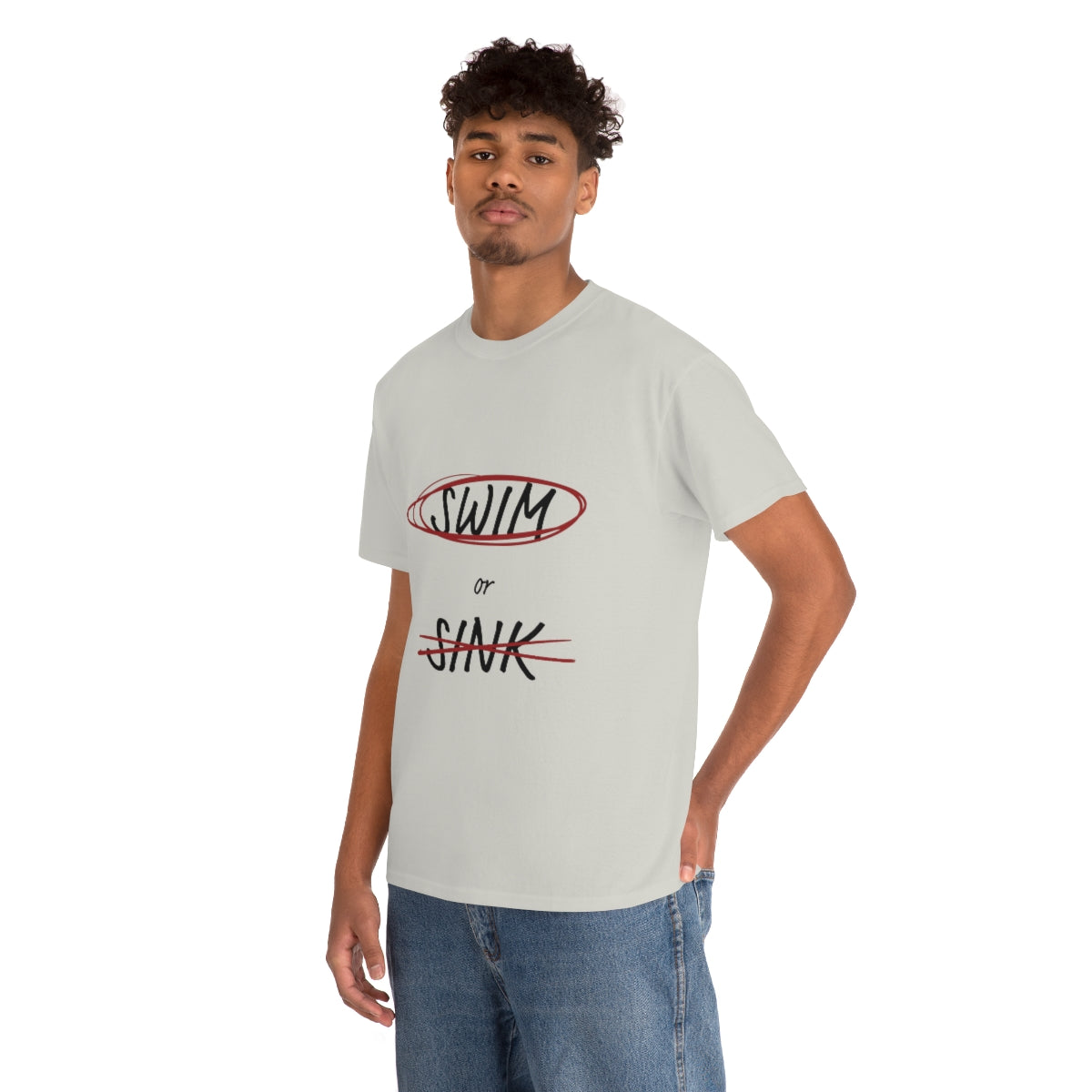 Swim or Sink Tee - Unisex Heavy Cotton Tee