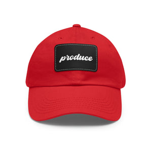 Produce Hat with Leather Patch